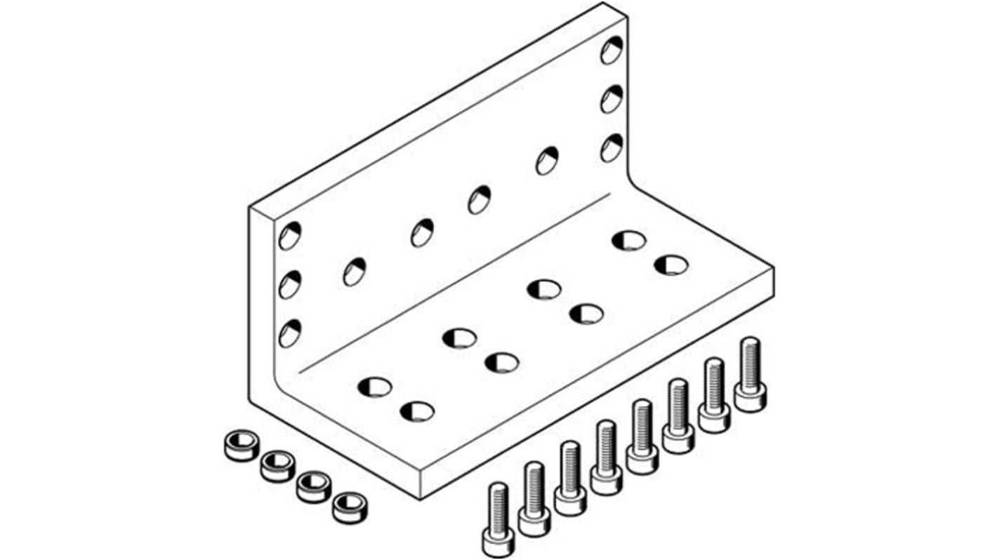 Festo Adapter HMVW-DL40, For Use With Pneumatic Cylinder & Actuator