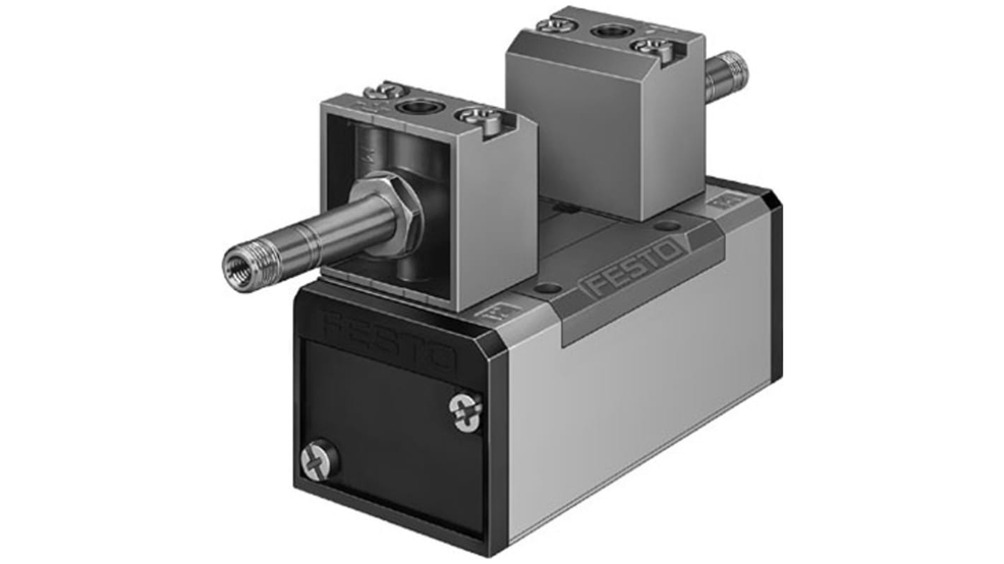 Festo 5/2-Way, Bistable, Dominant Pneumatic Solenoid Valve - Electrical G 3/8 JMFDH Series