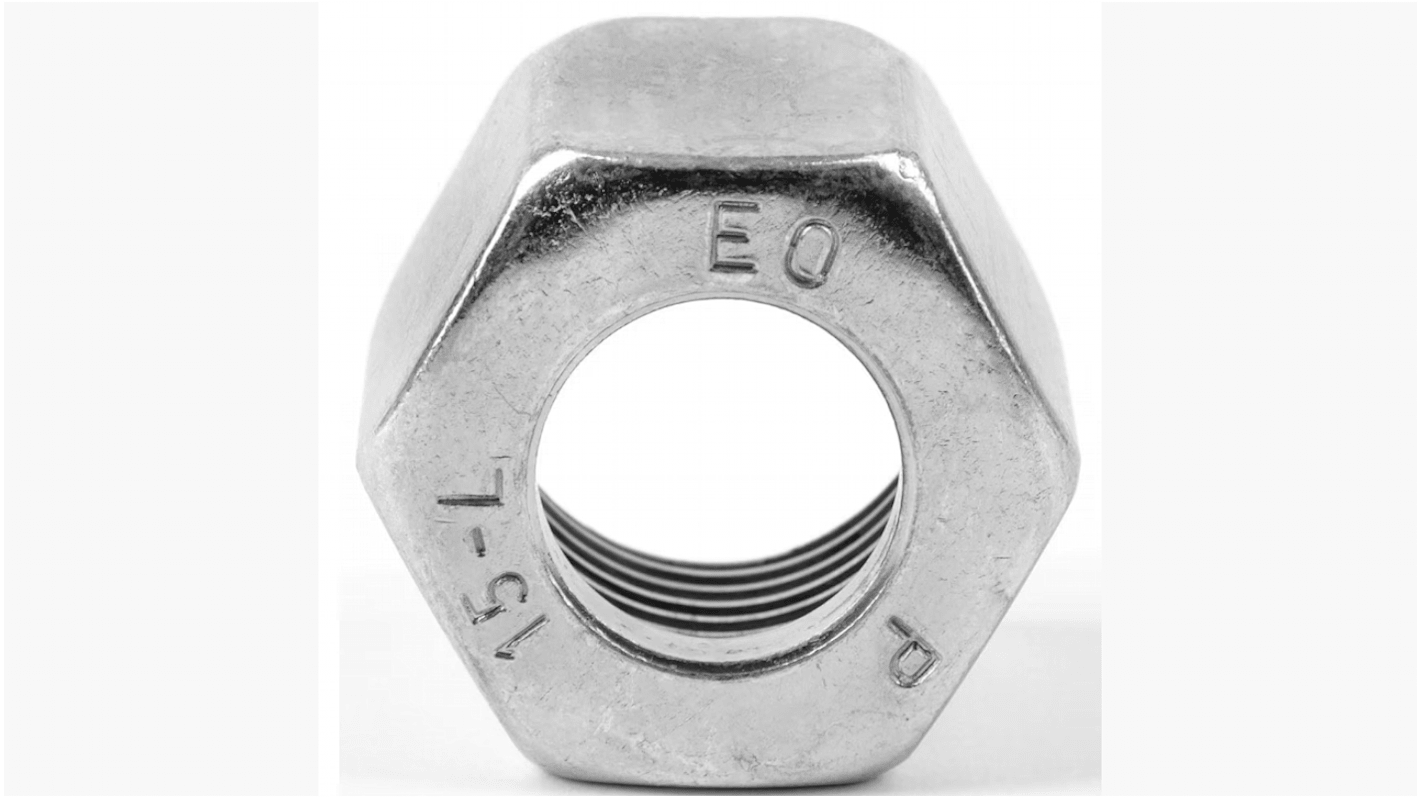 Parker, Self-Colour Steel Hex Nut, ISO 8434, 12mm