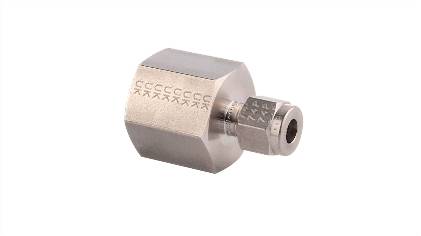 Racor hidráulico, Parker, M6FSC1/4N-316, Connector A NPT 1/4