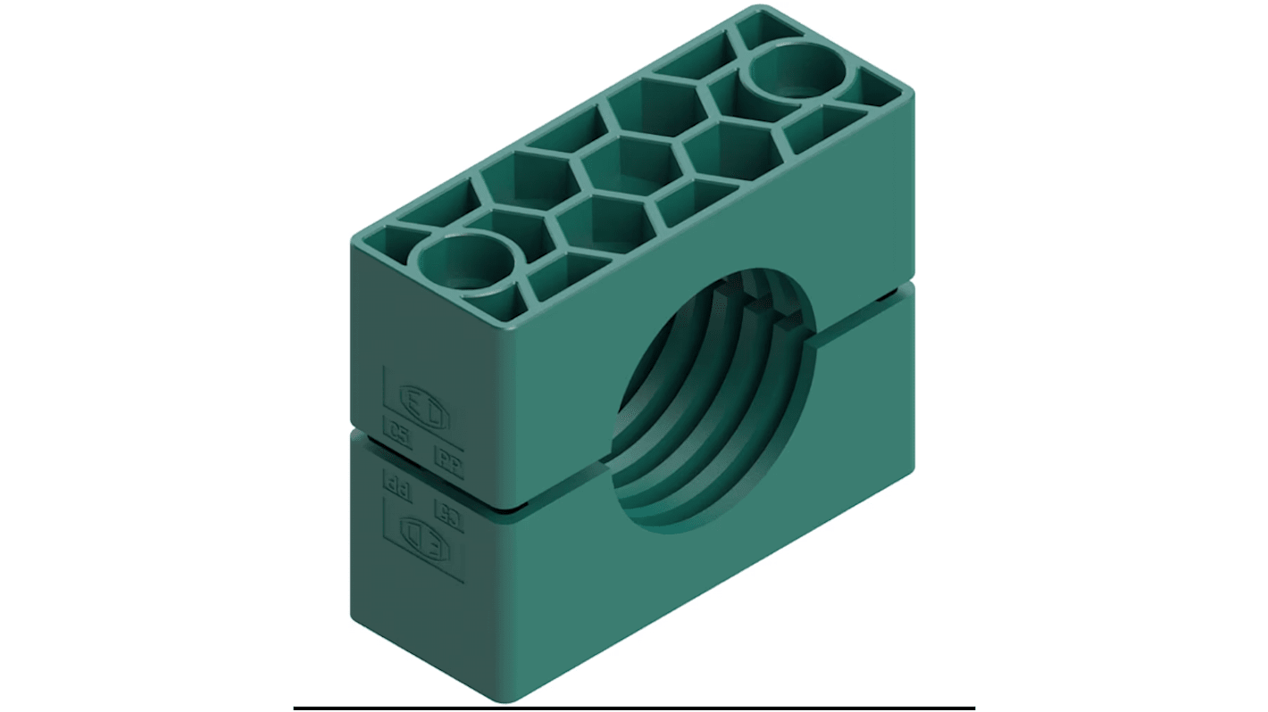 Parker Double Hydraulic Pipe Clamp for 50mm tube, RCP450X RS