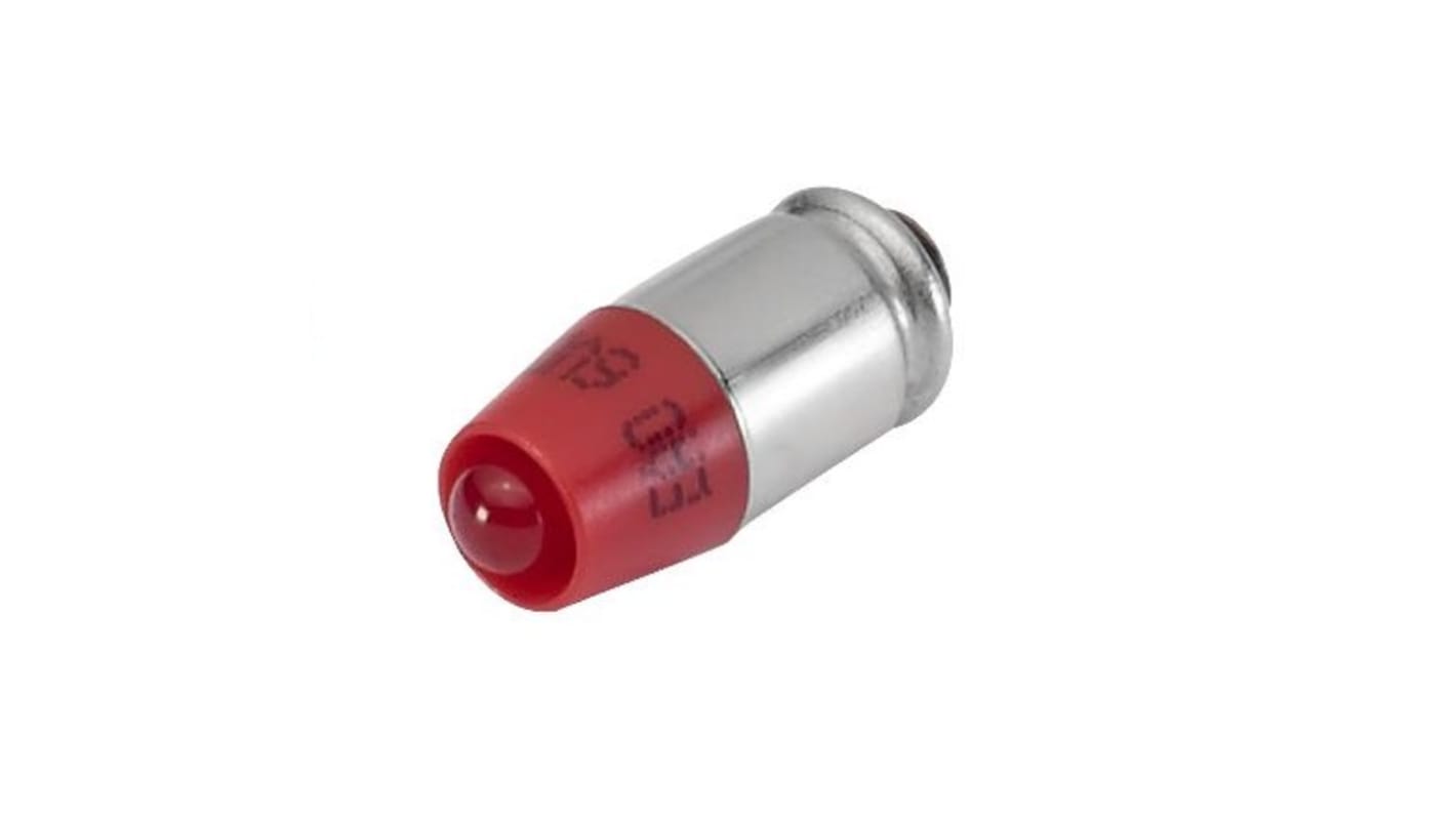 Jelzőfény Kék, lámpa alsó rész: T1 3/4 MG, 6.1mm Ø , 6V dc