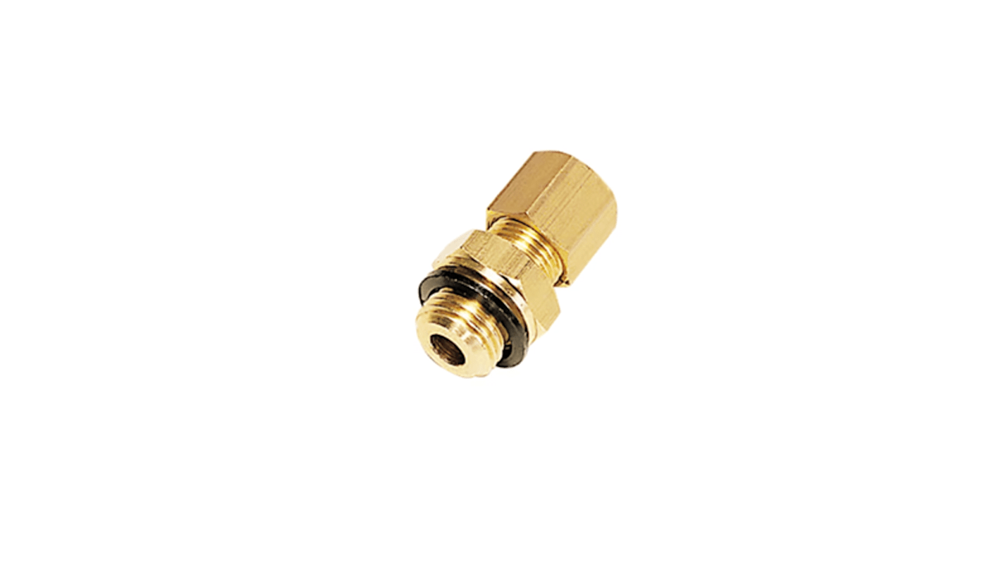 Legris Brass Pipe Fitting, Straight Push Fit Stud Fitting, Male BSPP G3/4in BSPP 3/4in 22mm