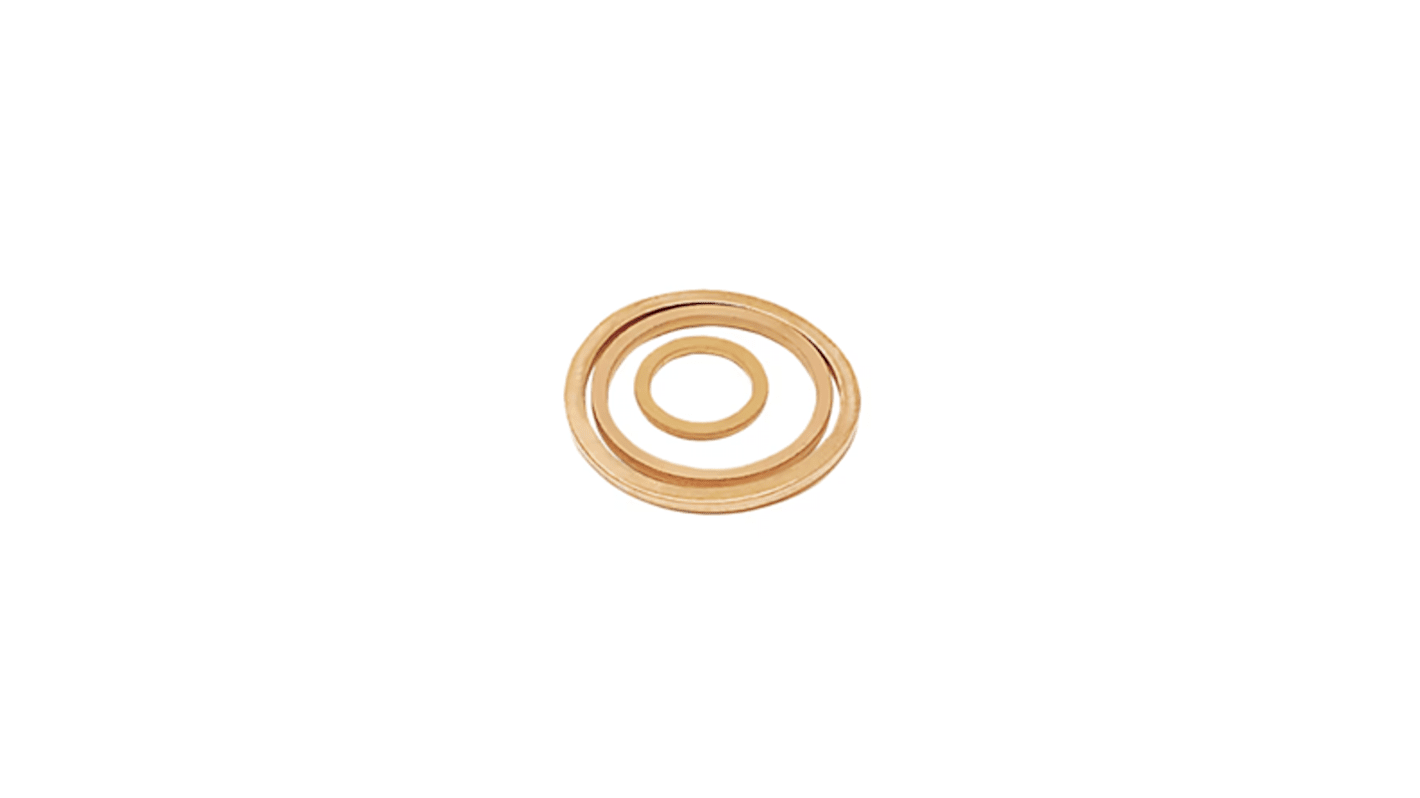 Copper Sealing Washer Washers, M6mm