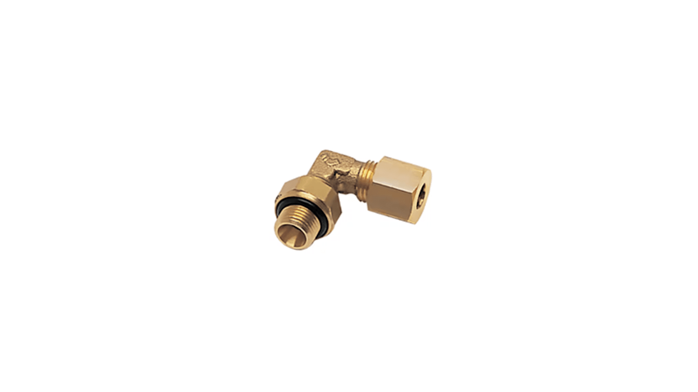 Legris Brass Pipe Fitting, Straight Push Fit, Male BSPP 1/8in 4mm 4mm