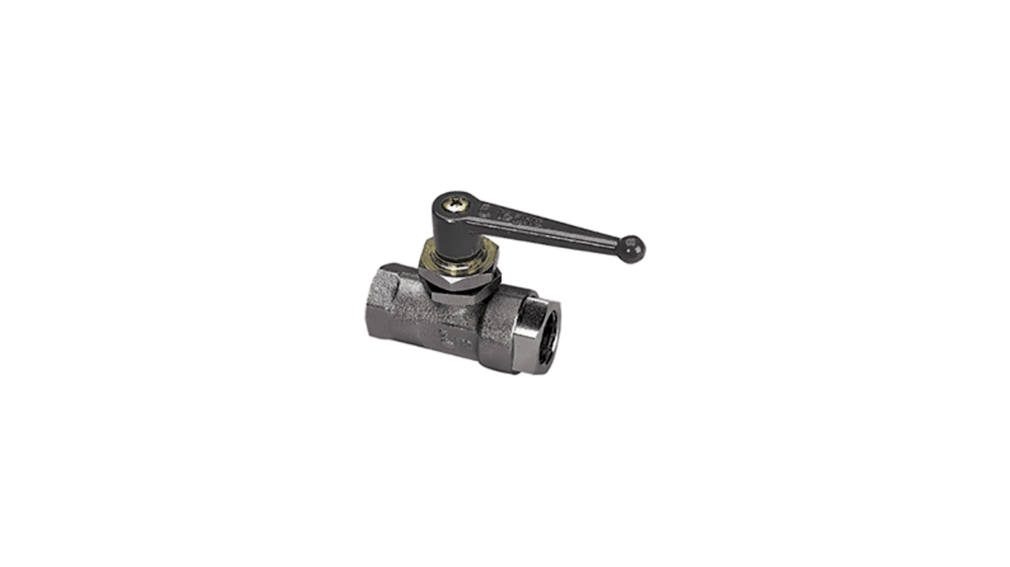 Legris Nickel Plated Brass Ball Valve, Ball Valve, BSPP 1/4in