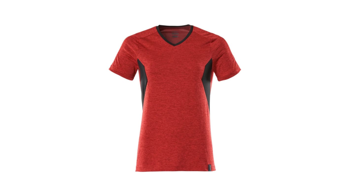 Camiseta de manga corta Mascot Workwear, de 45 % poliéster, 55 % Coolmax Pro, de color Rojo/negro