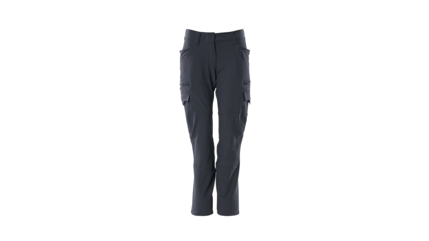 Mascot Workwear 18178-511 Dark Navy Unisex's 12% Elastolefin, 88% Polyester Lightweight, Water Repellent Trousers 34in,