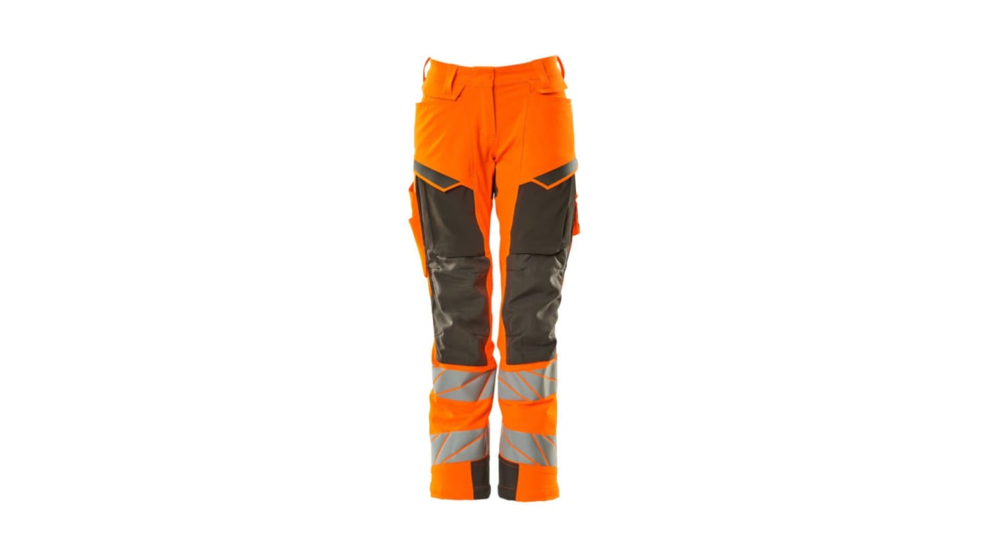 Pantalones de alta visibilidad Mascot Workwear Unisex, talla 122cm, de color Naranja, Ligero, Hidrófugo