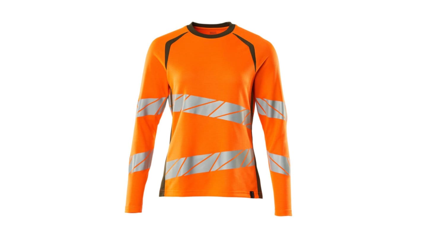 Camiseta de alta visibilidad de manga larga Mascot Workwear de color Naranja