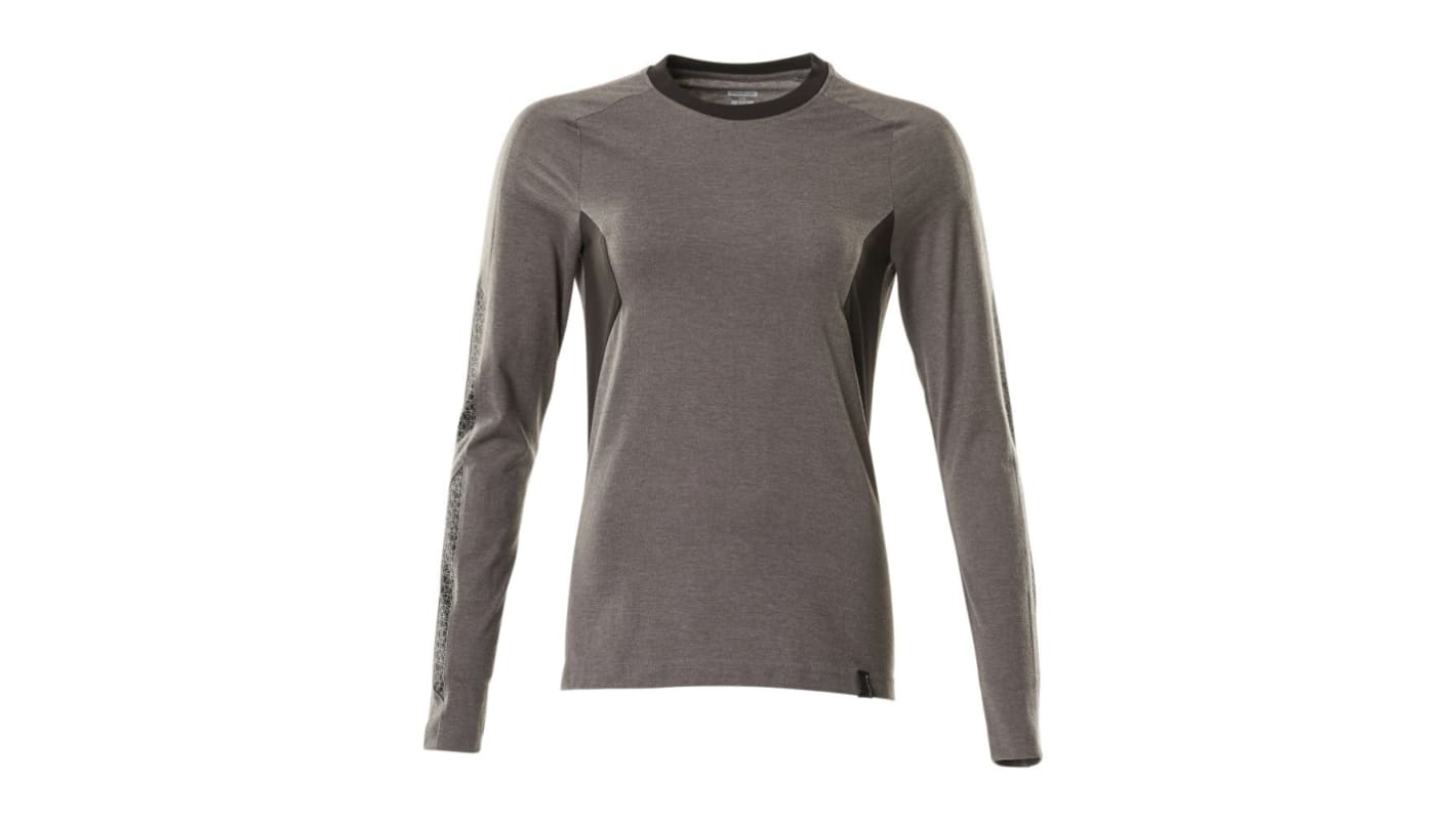 Mascot Workwear Anthracite/Black 40% Polyester, 60% Cotton Long Sleeve T-Shirt, UK- XL