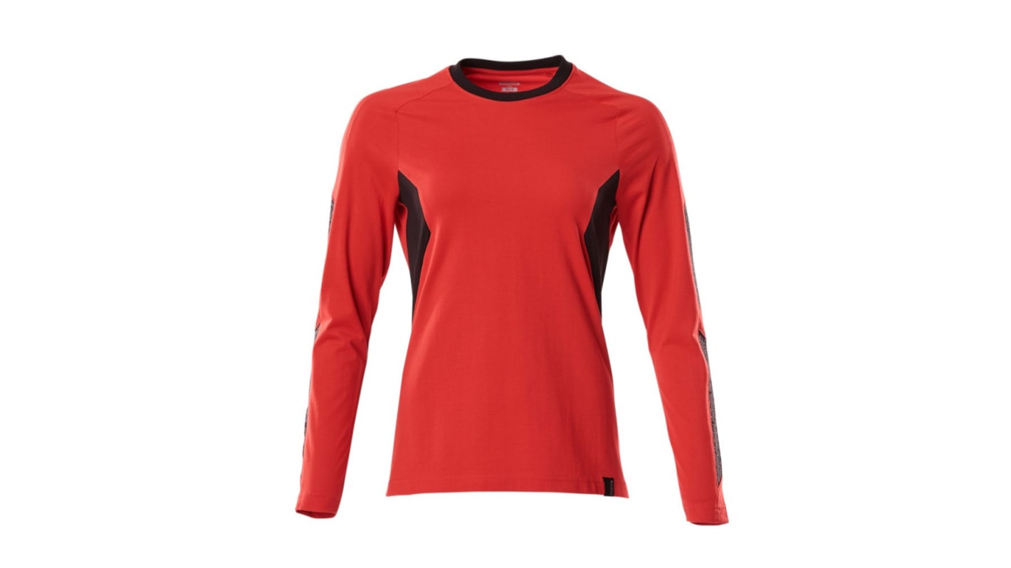 Mascot Workwear Red/Black 40% Polyester, 60% Cotton Long Sleeve T-Shirt, UK- XXL, EUR- XXL