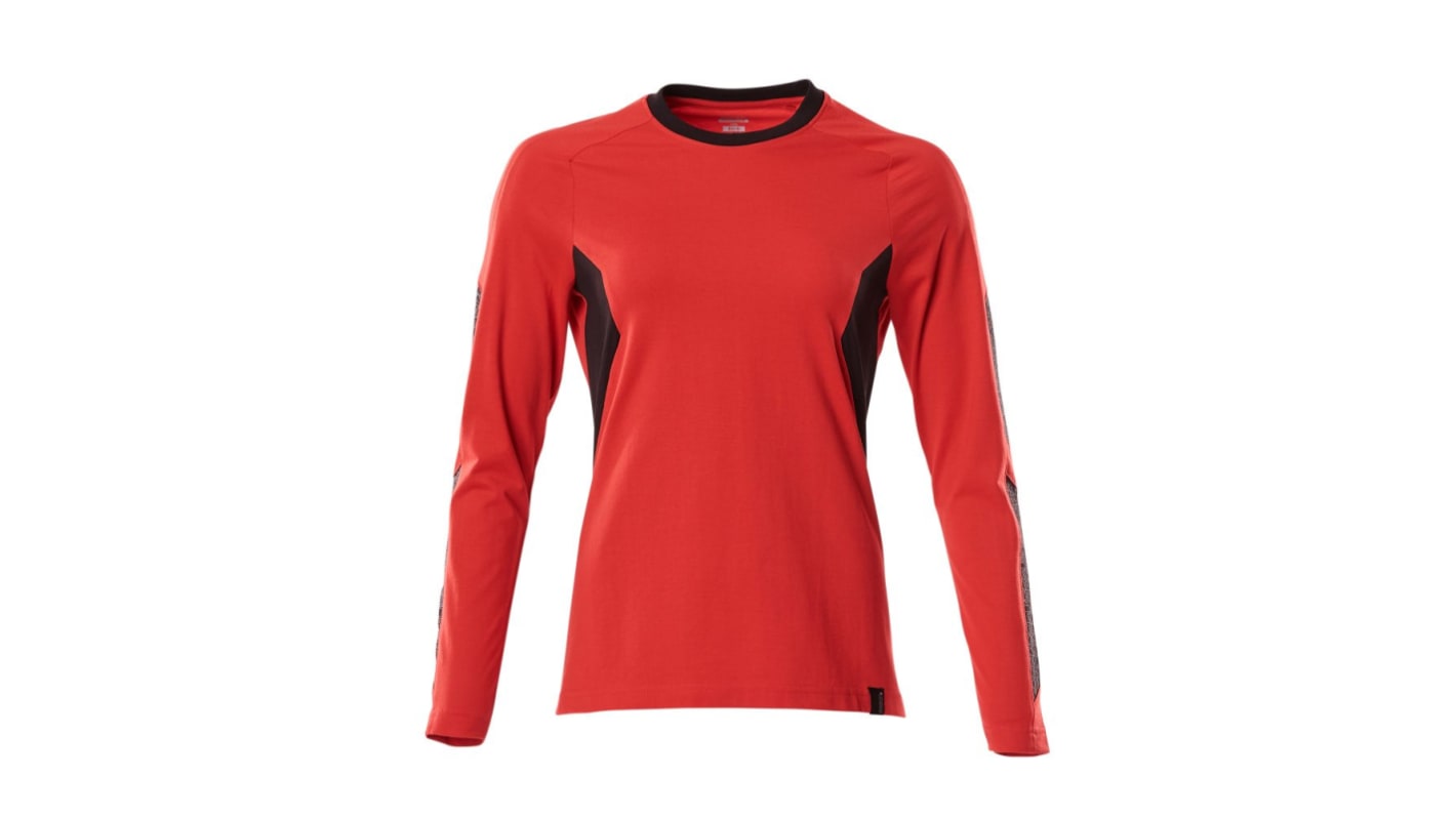 Camiseta de manga larga Mascot Workwear, de 40 % poliéster, 60% algodón, de color Rojo/negro