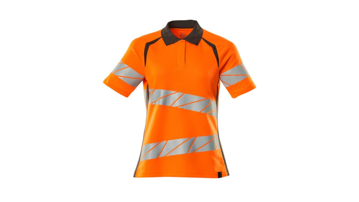 Mascot Workwear 19093-771 Orange Women Hi Vis Polo Shirt, XS