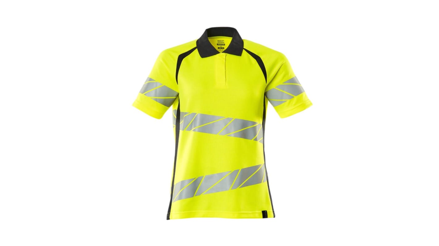 Mascot Workwear 19093-771 Yellow/Navy Women Hi Vis Polo Shirt, XXL