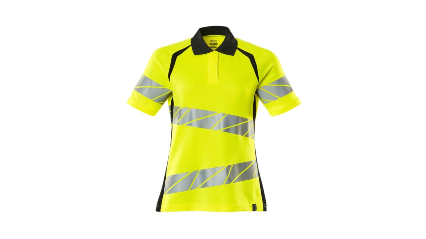 Mascot Workwear 19093-771 Yellow/Black Women Hi Vis Polo Shirt, XXL