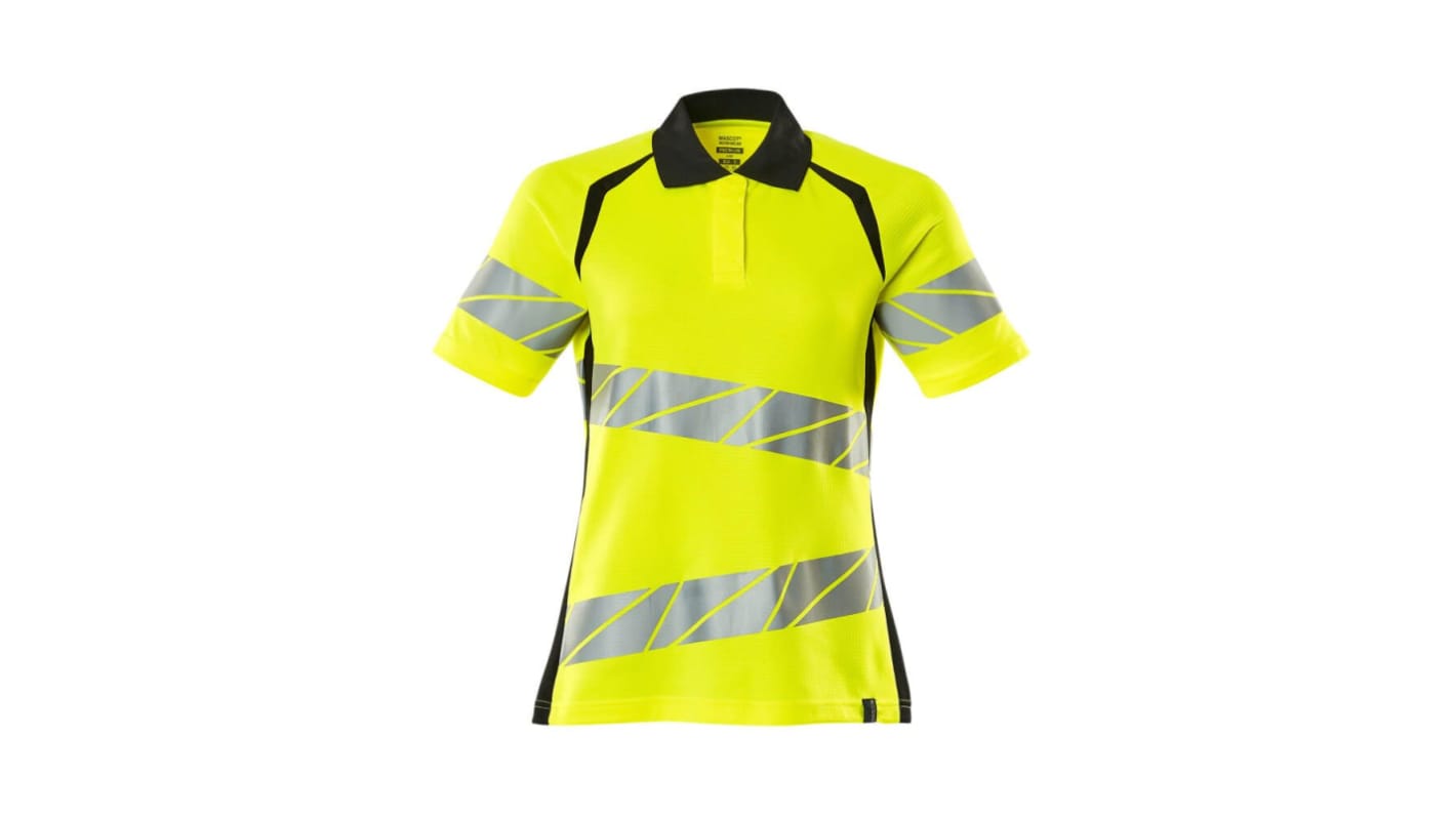 Mascot Workwear 19093-771 Yellow/Black Women Hi Vis Polo Shirt, 5XL