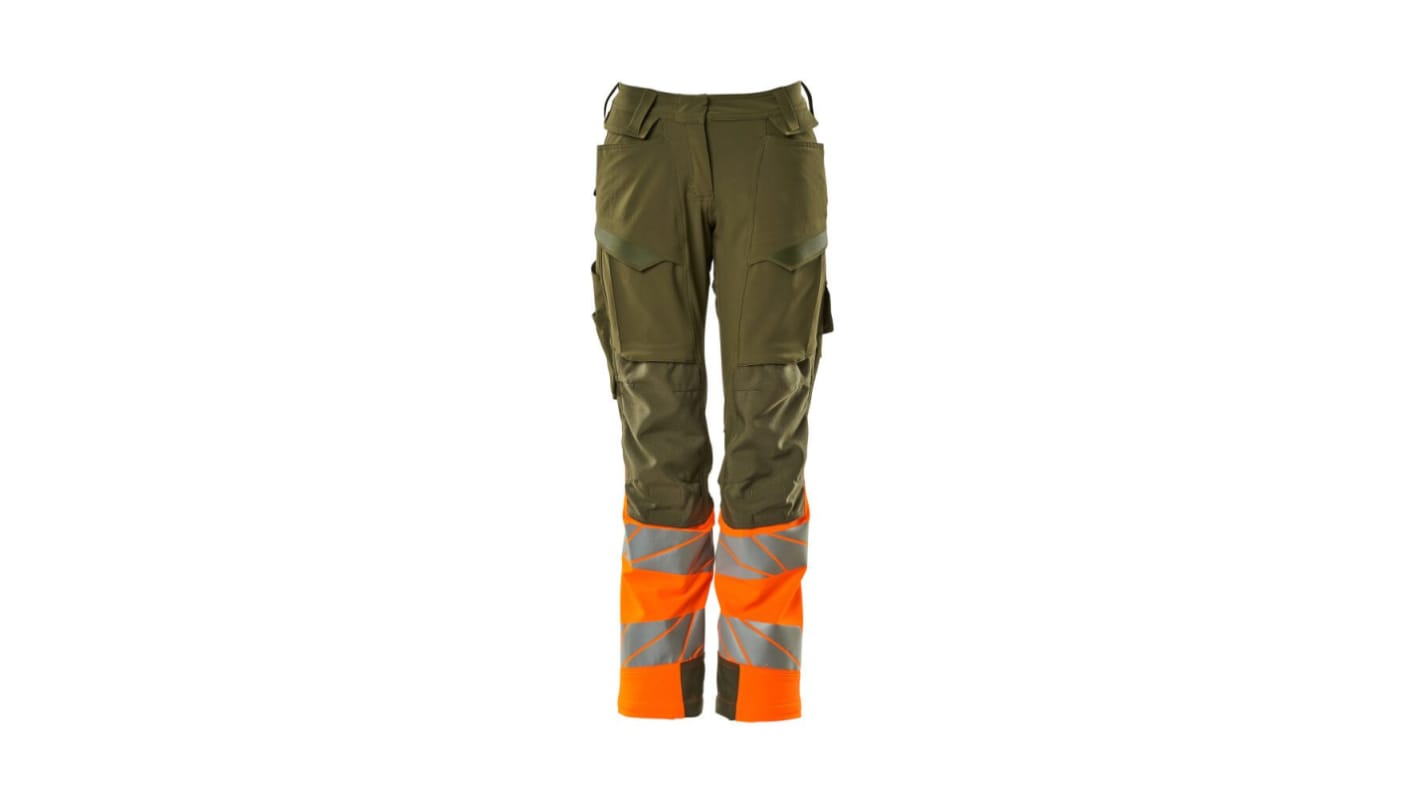 Mascot Workwear 19178-511 Green 12% Elastolefin, 88% Polyester Lightweight, Water Repellent Trousers 32in, 82cm Waist