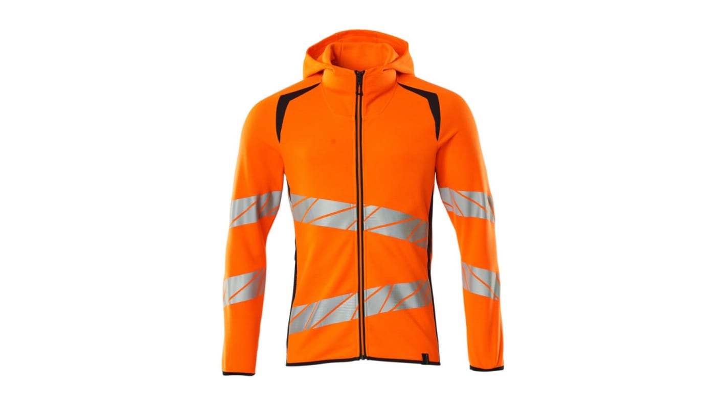 Mascot Workwear Unisex Warnschutz Kapuzenpullover Orange/Marine, Größe XXL