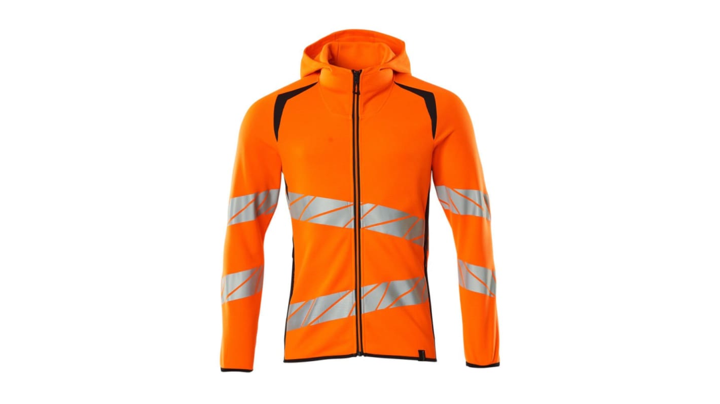 Mascot Workwear Unisex Warnschutz Kapuzenpullover Orange/Marine, Größe XL