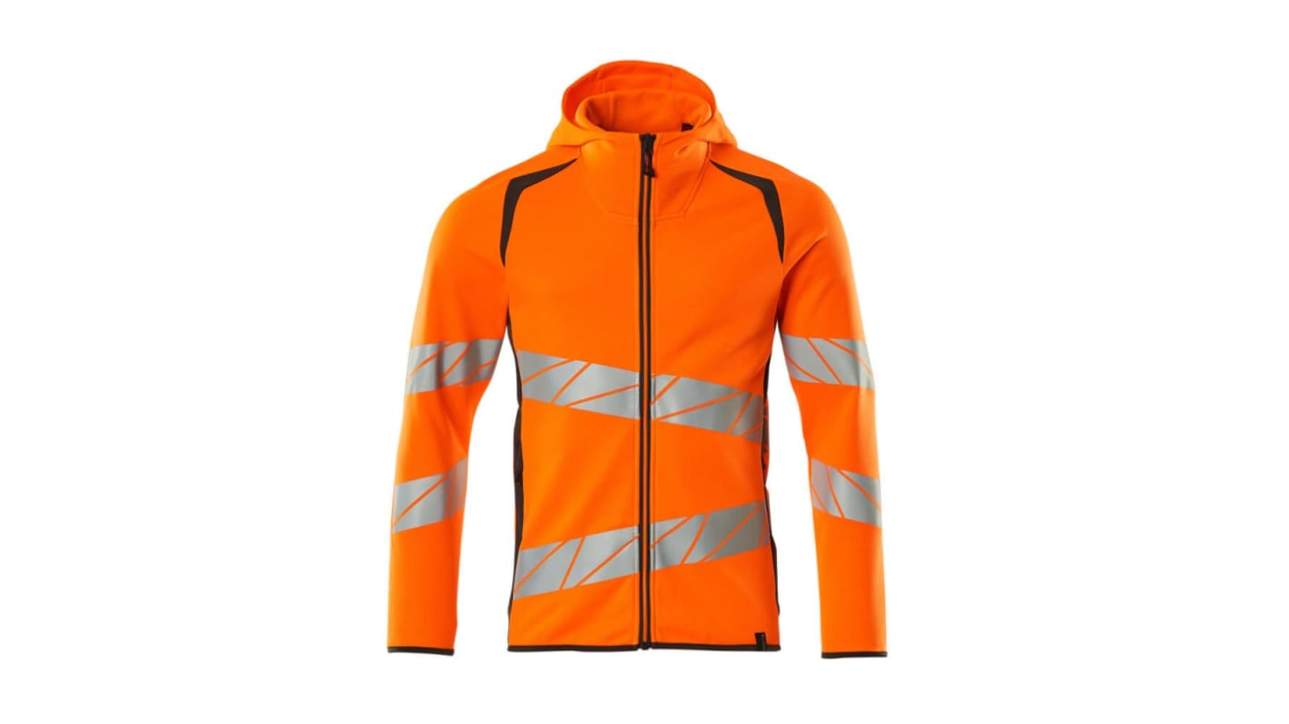 Mascot Workwear Orange Unisex Hi Vis Hoodie, 4XL