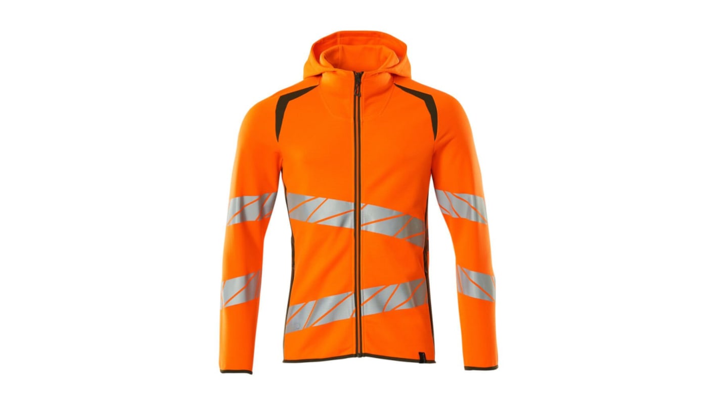 Mascot Workwear Orange Unisex Hi Vis Hoodie, XXXXL