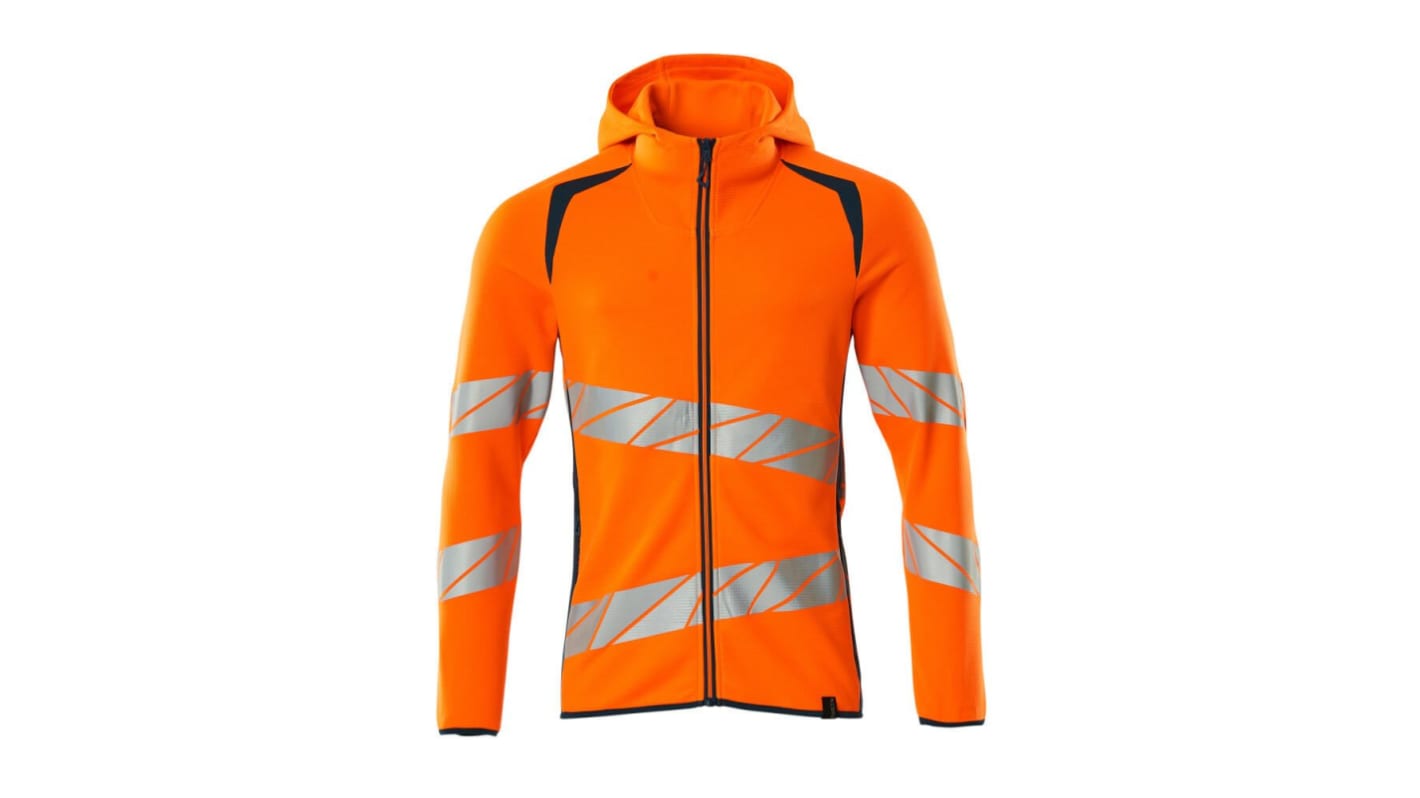 Mascot Workwear Orange Unisex Hi Vis Hoodie, 4XL