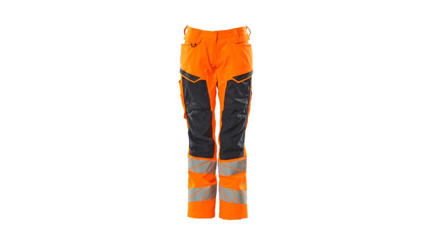 Mascot Workwear 19578-236 Orange/Navy Lightweight Hi Vis Trousers, 78cm Waist Size