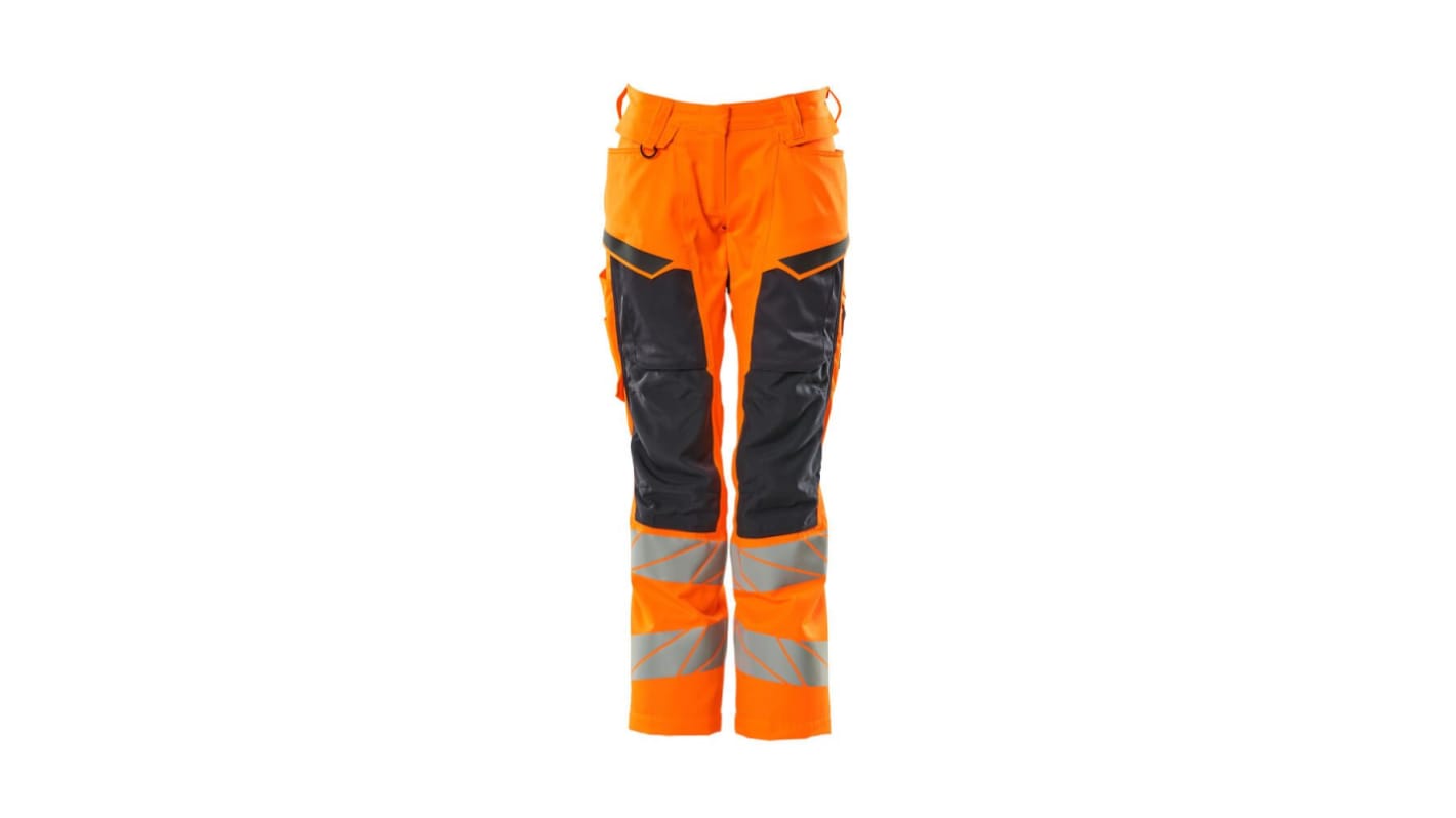 Pantalones de alta visibilidad Mascot Workwear Unisex, talla 116cm, de color Naranja/azul marino, Ligero