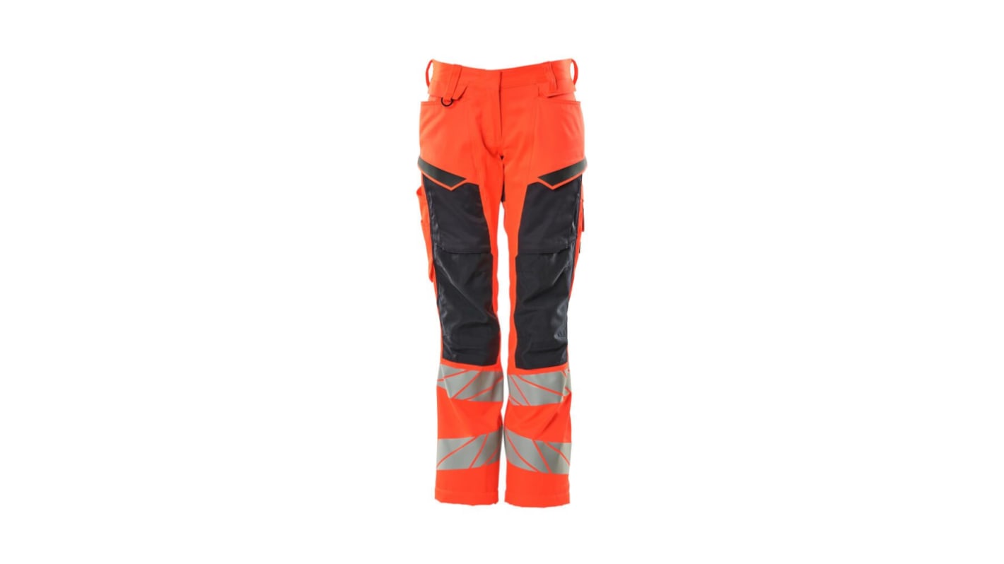 Pantalones de alta visibilidad Mascot Workwear Unisex, talla 78cm, de color Rojo, Ligero