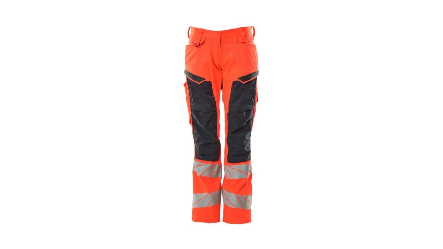 Pantalones de alta visibilidad Mascot Workwear Unisex, talla 104cm, de color Rojo, Ligero