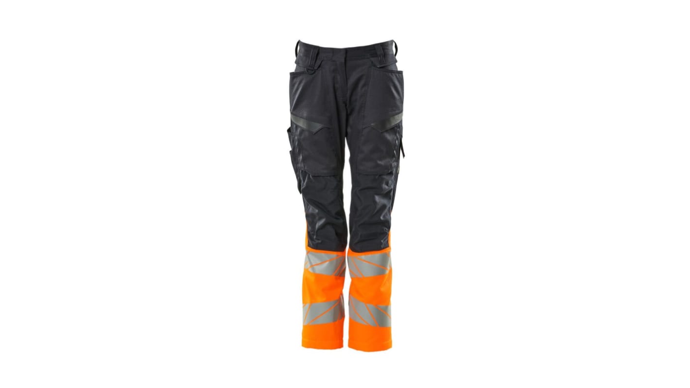 Mascot Workwear 19678-236 Dark Navy Lightweight Hi Vis Trousers, 82cm Waist Size