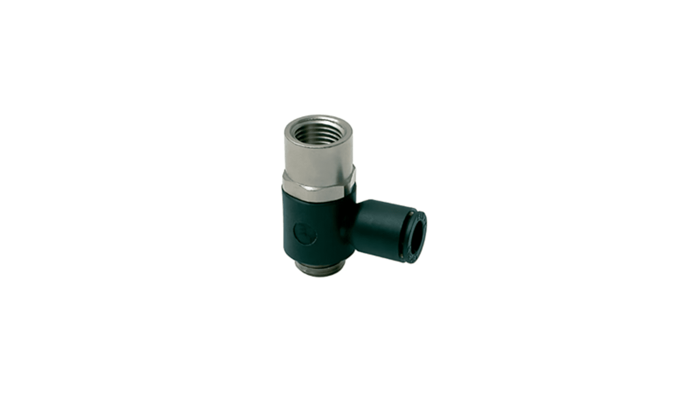 Legris LF 3000 Series Push-in Fitting, 4 mm to G 1/8, Threaded Connection Style, 3124 04 10