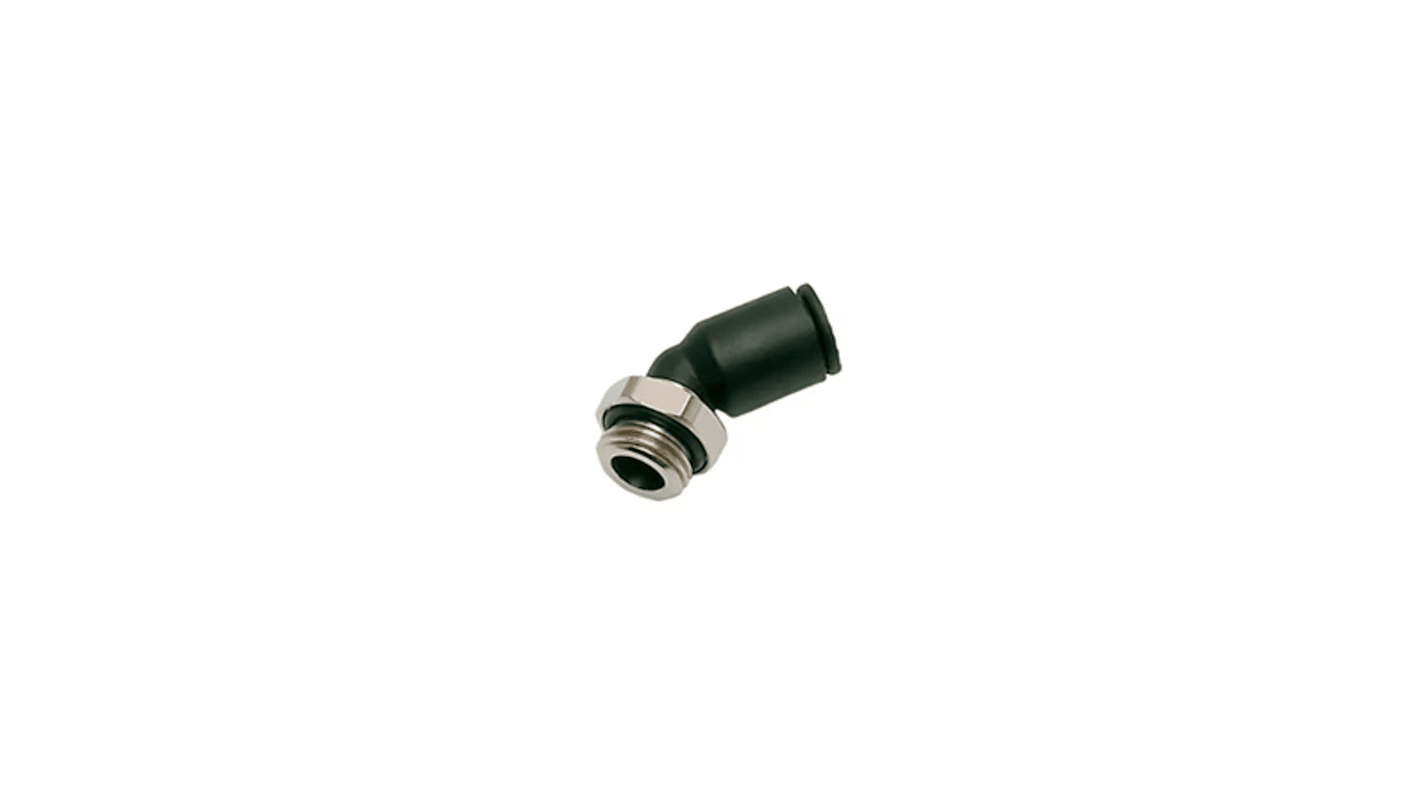 Legris LF 3000 Series Elbow Threaded Adaptor, 6 mm to G 1/4 Male, Tube-to-Port Connection Style, 3133 06 13