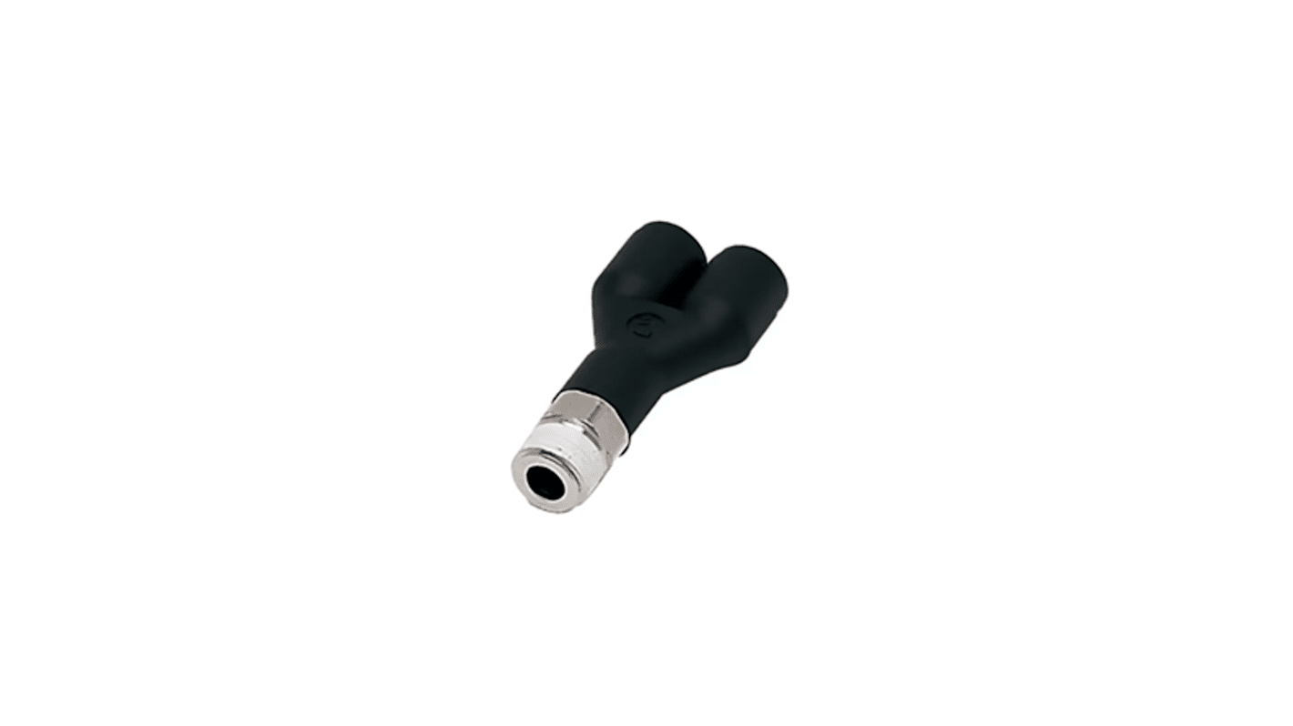 Legris LF 3000 Series Push-in Fitting, 8 mm to R 1/4 Male, Threaded Connection Style, 3148 08 13