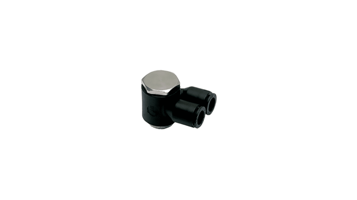 Legris LF 3000 Series Push-in Fitting, 4 mm to G 1/8 Male, Threaded Connection Style, 3149 04 10