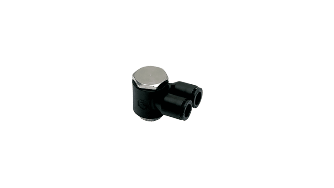 Legris LF 3000 Series Push-in Fitting, 4 mm to M5 x 0.8 Male, Tube-to-Port Connection Style, 3149 04 19