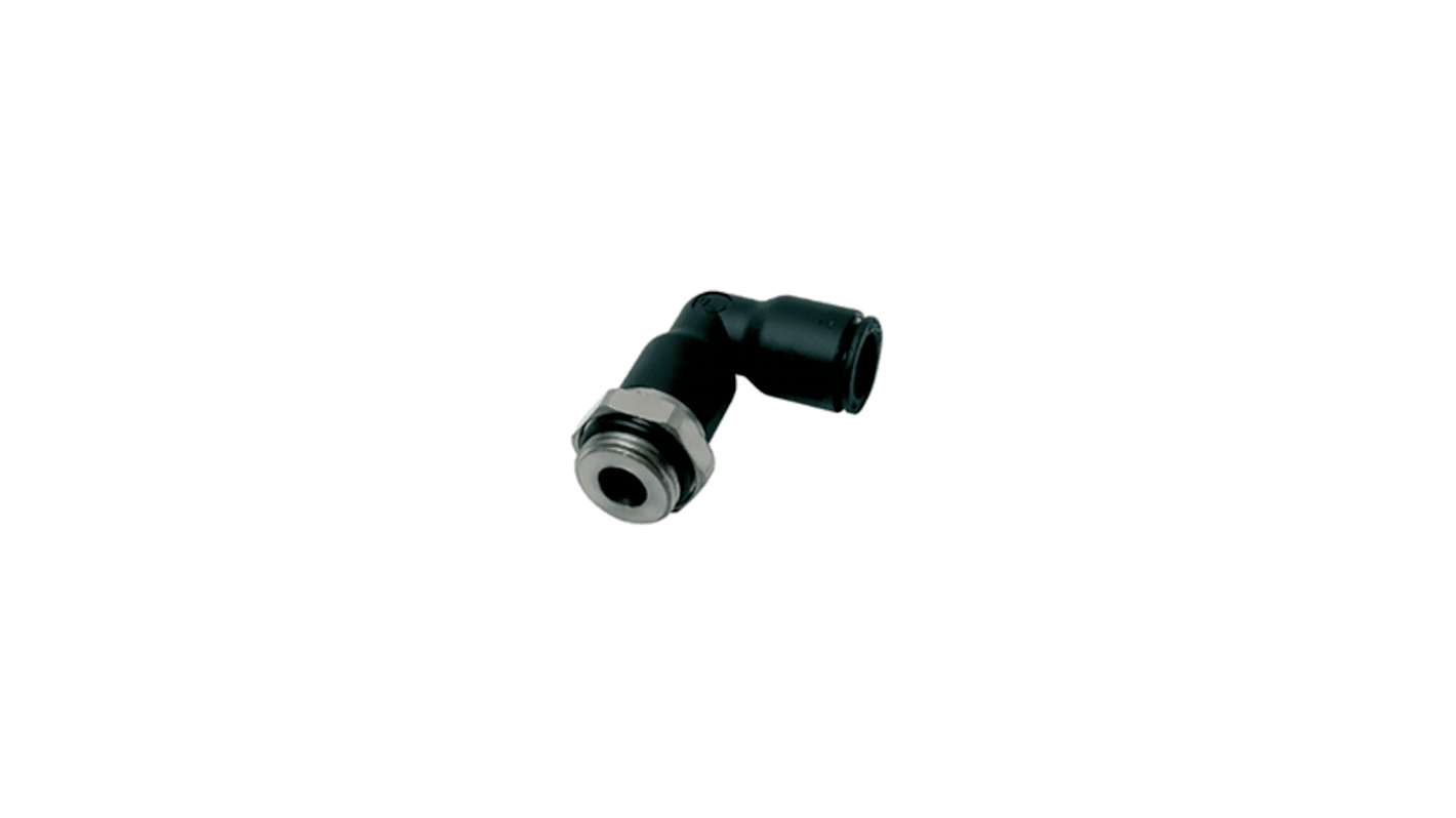 Legris LF 3000 Series Elbow Threaded Adaptor, 10 mm to G 3/8 Male, Threaded Connection Style, 3169 10 17