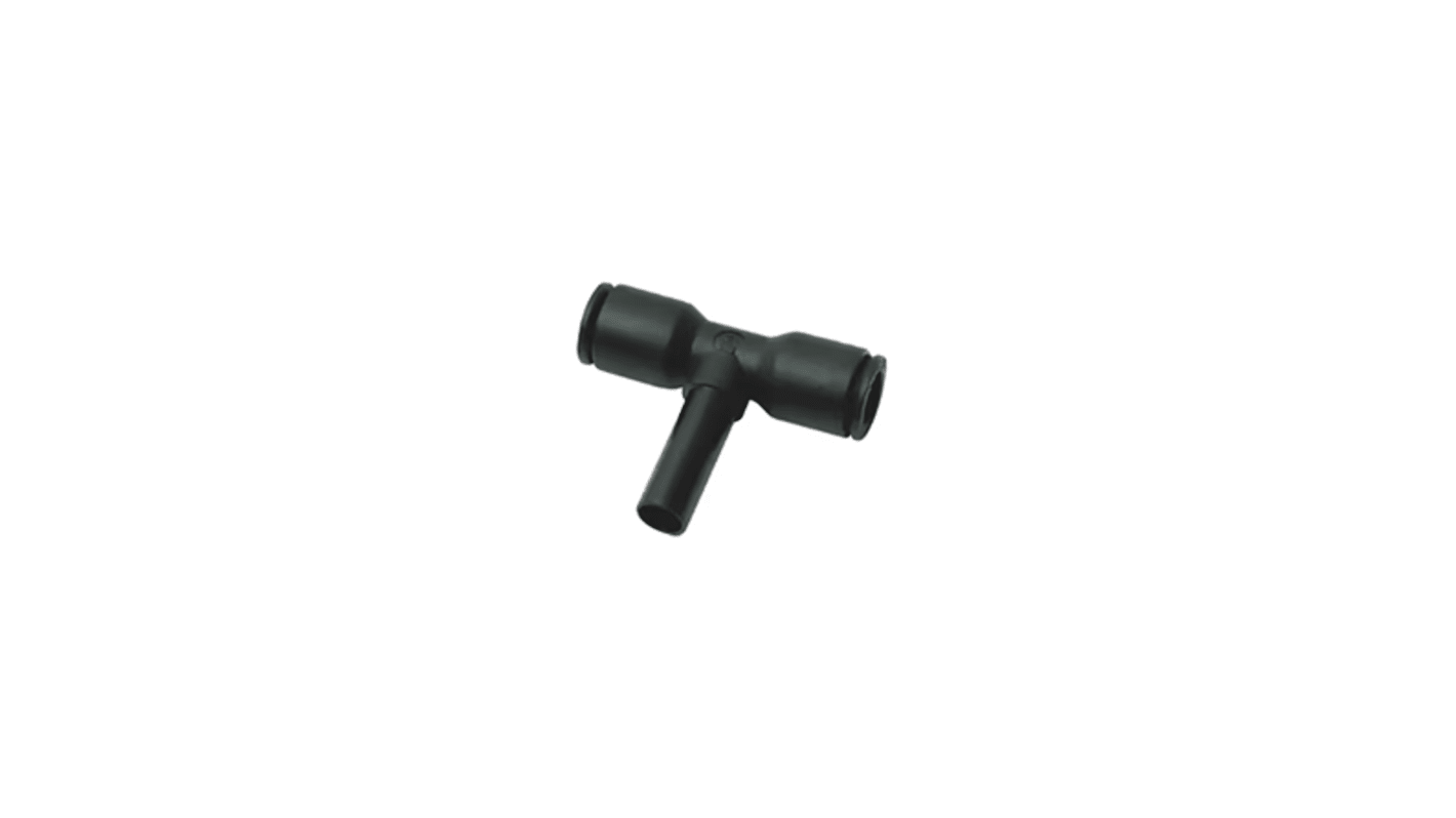 Legris LF 3000 Series Tee Tube-to-Tube Adaptor, 4 mm to Push In 4 mm, Threaded Connection Style, 3188 04 00