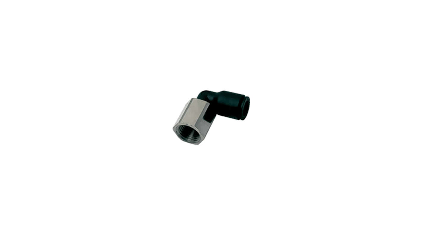 Legris LF 3000 Series Elbow Threaded Adaptor, 12 mm to G 3/8 Female, Threaded Connection Style, 3192 12 17