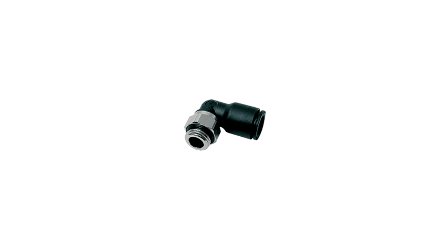 Legris LF 3000 Series Elbow Threaded Adaptor, Push In 3 mm to M5 x 0.8 Male, Tube-to-Port Connection Style, 3199 03 19