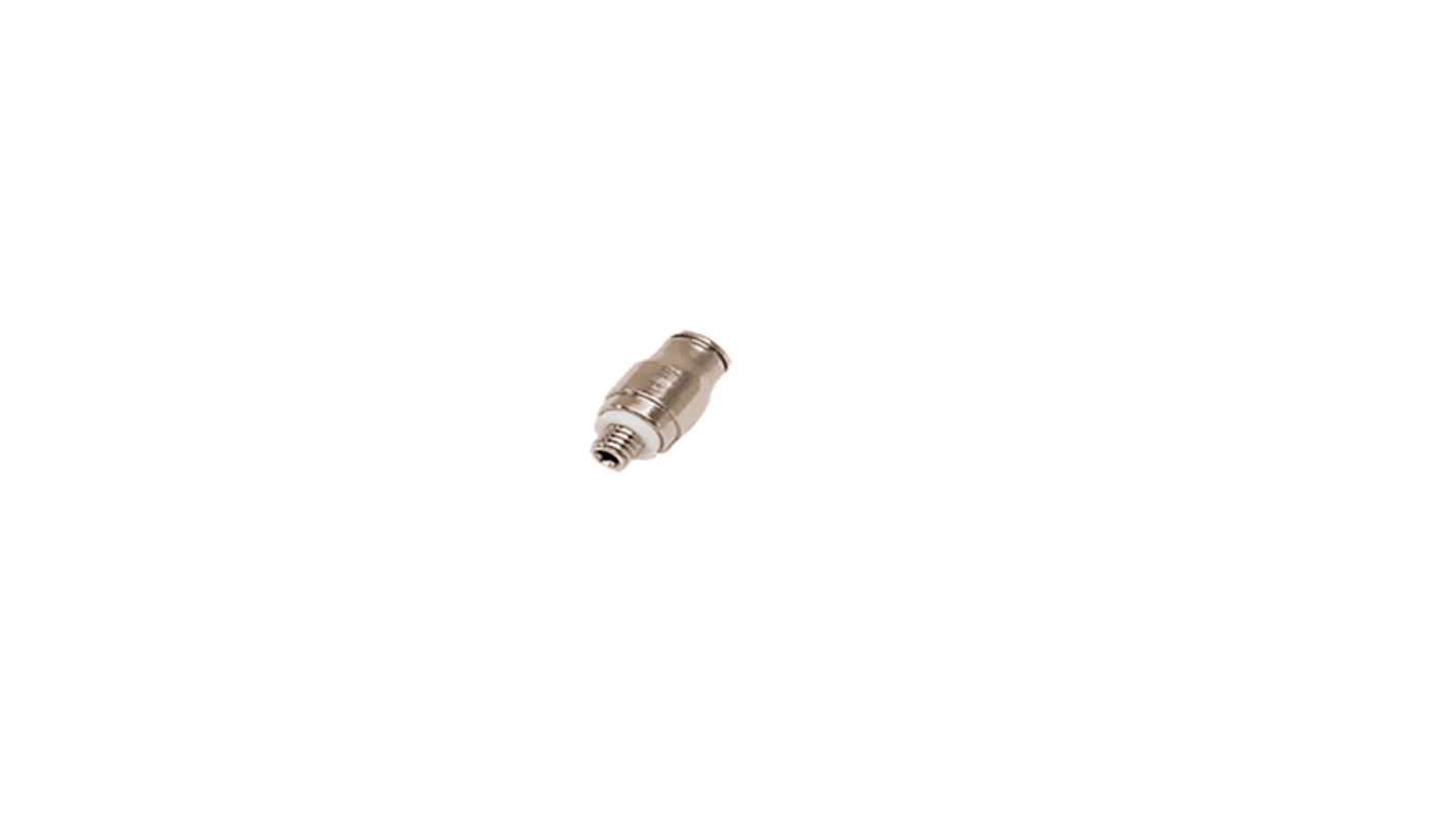 Legris Brass Pipe Fitting, Straight Push Fit Compression Olive, Male Metric M5x0.8mm M5mm 3mm