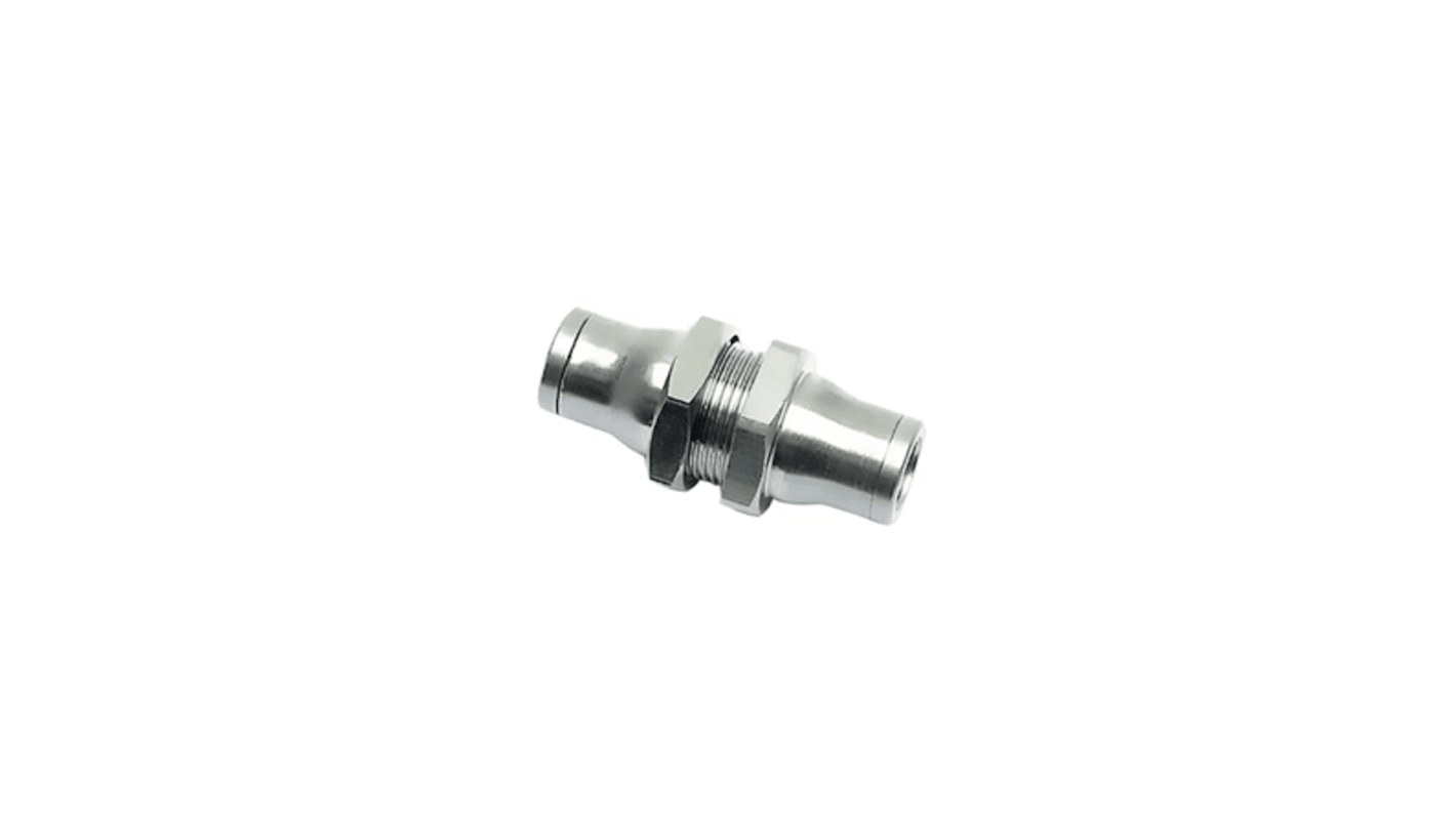 Legris Brass Pipe Fitting, Straight Push Fit Push-Fit to Push-Fit, Male 1/2in 4mm