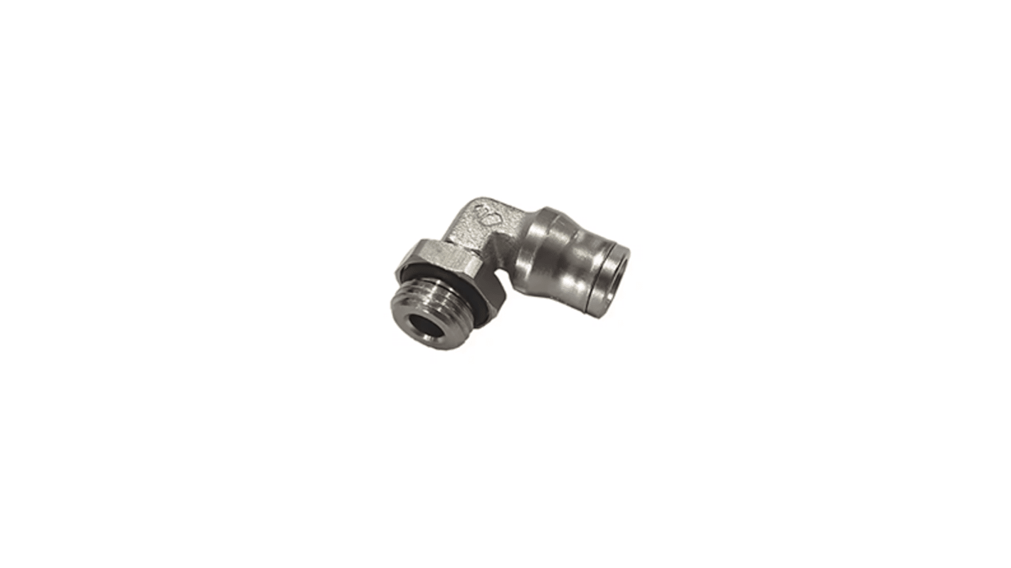 Legris Brass Pipe Fitting, Straight Push Fit, Male BSPP 1/2in BSPP 1/2in 14mm