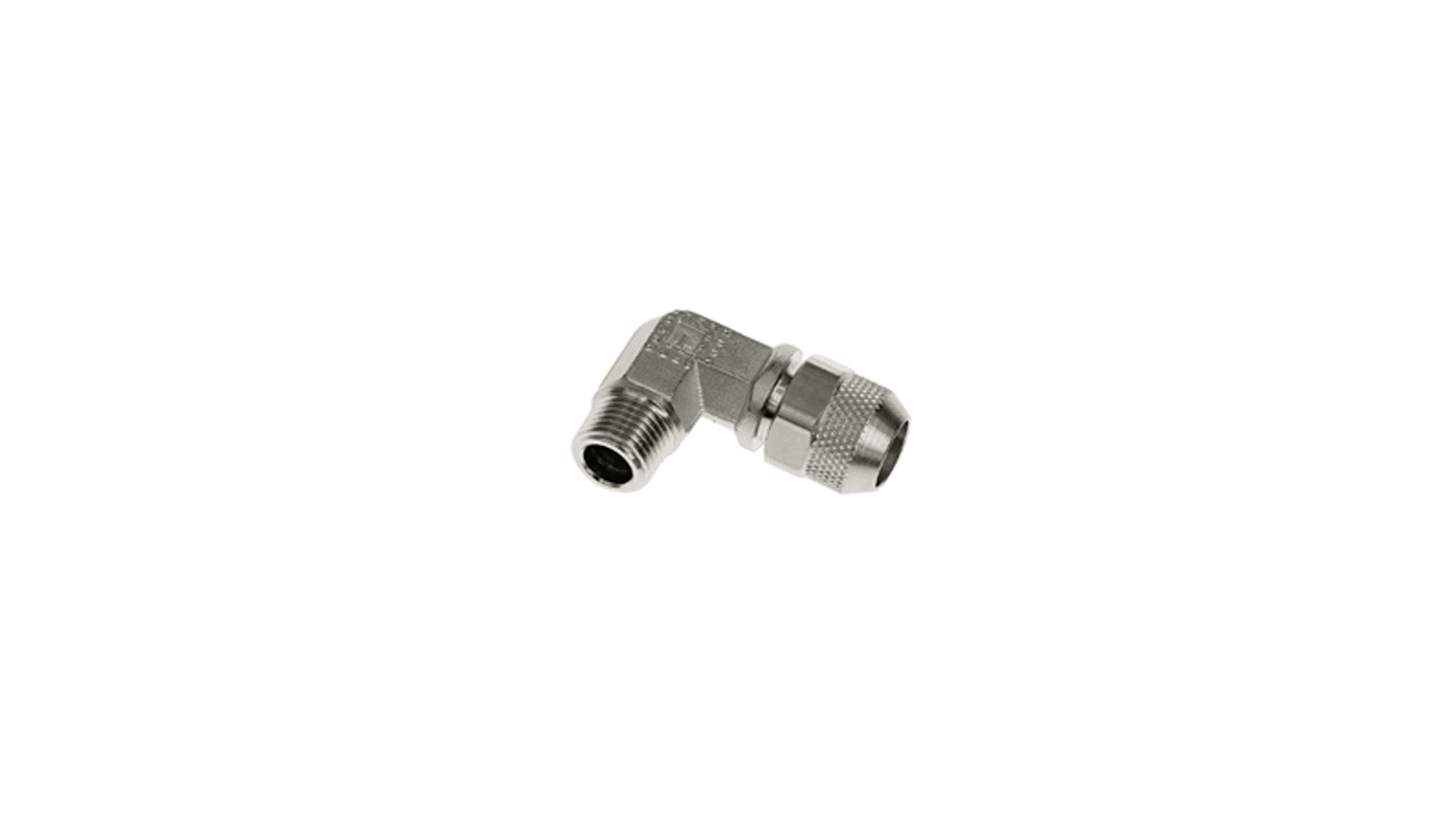 Legris Brass Pipe Fitting Push Fit, Male BSPT 3/8in BSPT 14mm