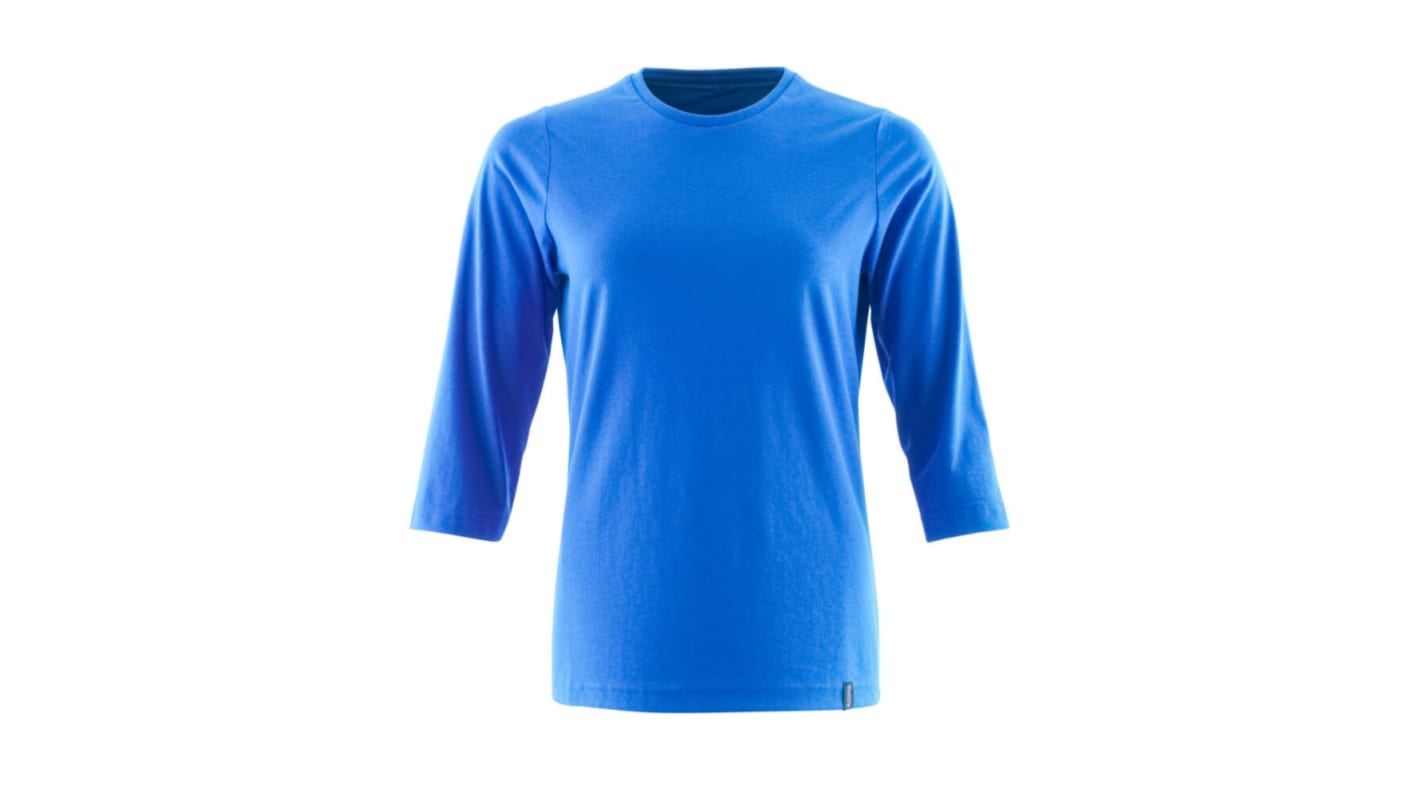 Mascot Workwear Blue 40% Polyester, 60% Cotton Long Sleeve T-Shirt, UK- M