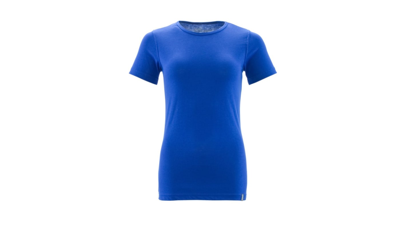 T-shirt manches courtes Bleu roi, 40 % de polyester recyclé, 60 % de coton biologique