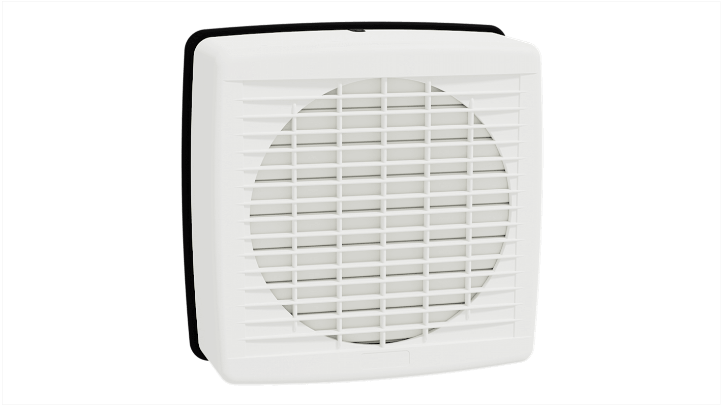 Clipsal Electrical 7108AN Airflow Square Window Mounted Extractor Fan, 600m³/h, 50dB, IPx4 Rated, Duct Size 230mm