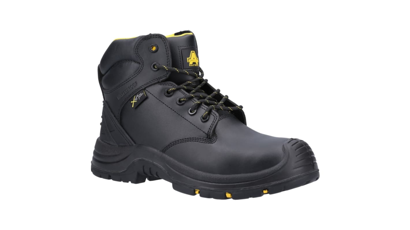Amblers 29736-50518 Black Composite Toe Capped Unisex Safety Boots, UK 9, EU 43