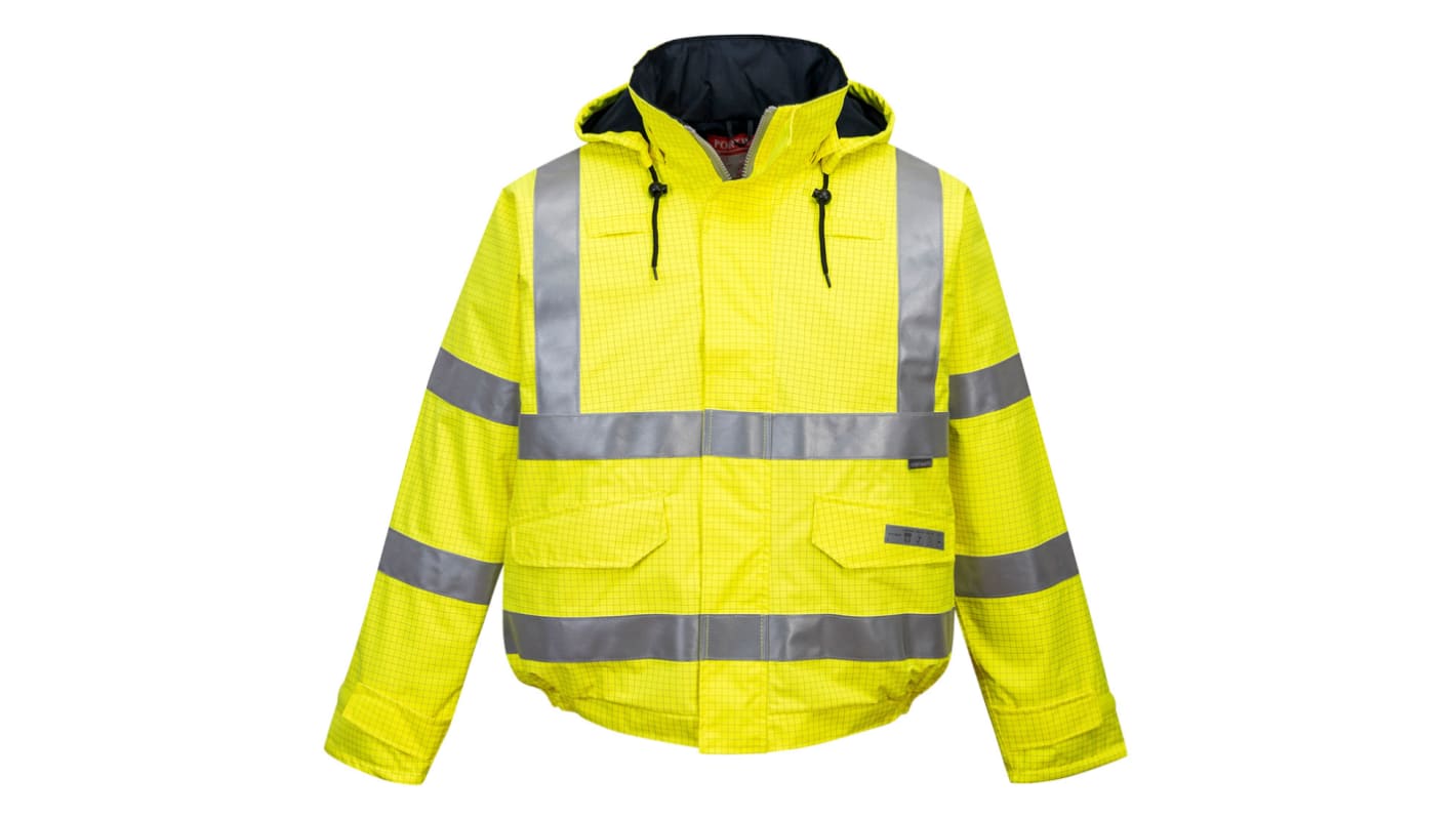 Portwest Unisex Warnschutz Bomberjacke Gelb, Größe 3XL